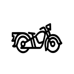 Obraz premium Minimalist Vector motorcycle Icon Isolated on a white background