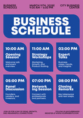 Event Release Calendar Poster Template