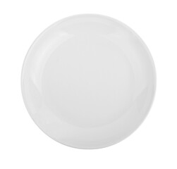 white ceramic plate on transparent png