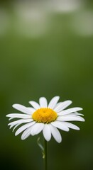 Close-up of a White Daisy with Yellow Center depth wallpaper 4k