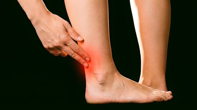 Tennis Elbow Close-Up with Heat Map Highlighting Inflammation