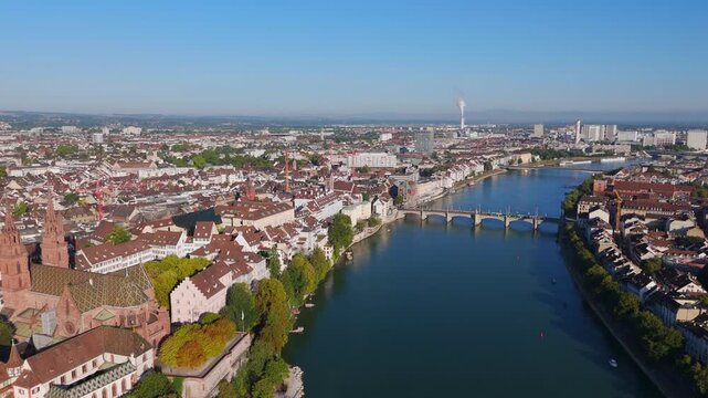 Basel city drone