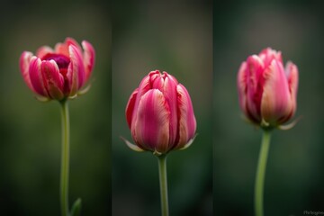 Obraz premium Time-lapse Series: Flower Blooming in Multiple Angles and Lighting Scenarios