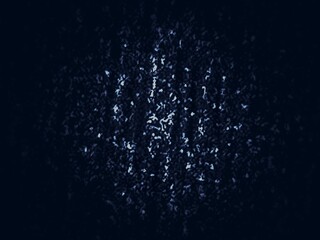 Obraz premium An abstract, dark blue background features a central cluster of bright, white, and light blue specks, resembling glitter, stars, or a digital data visualization.
