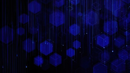 Digital futuristic abstract background with glowing particles