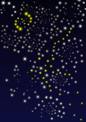 stars on blue background