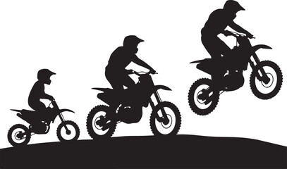 Obraz premium Motocross Race Extreme Evolution
