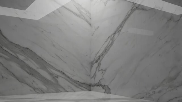 Clean white marble texture background with empty space for product display.