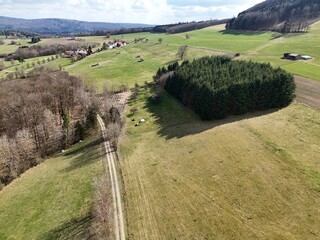 Landschaft bei  motten in der rh&ouml;n