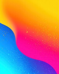 Vibrant liquid abstract gradient with colorful particles