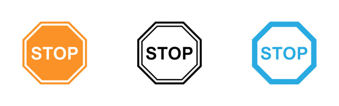 Variations of stop sign designs