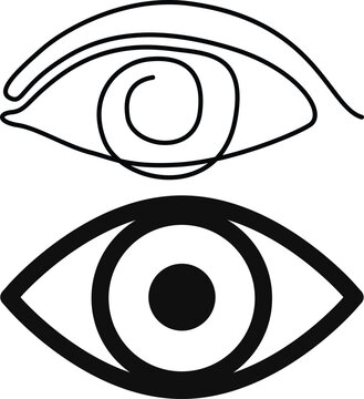 eye icon vector illustration