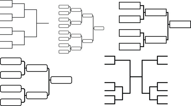 Elimination Tournament Bracket Vector Pack