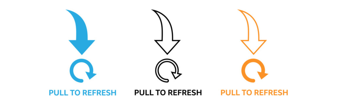 Pull to refresh icons