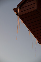 icicles on the roof