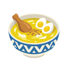 a bowl of "Opor Ayam" (Indonesian chicken curry).