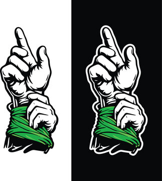 Islamic vector sticker illustration representing the Eid e Ghadeer event, symbolically showing the raising of Imam Ali&rsquo;s hand, expressing unity, leadership, and faith. Suitable for posters, social med