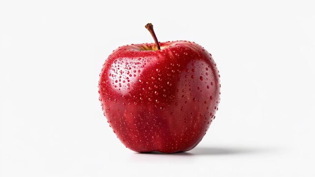 Fresh Red Apple Still Life - A Vibrant and Healthy Choice.