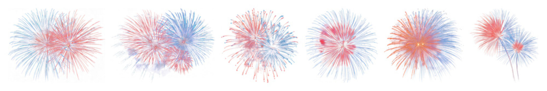 PNG Vibrant fireworks burst celebration on transparent background