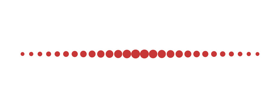 Red dotted line divider pattern