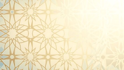 Geometric Pattern with Floral Motifs.