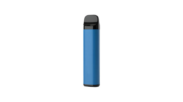 Modern blue vape device with sleek black accents
