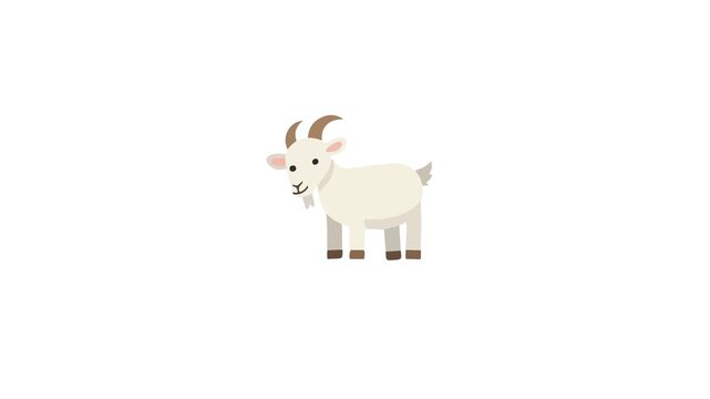 Goat for Eid al-Adha Qurban Illustration