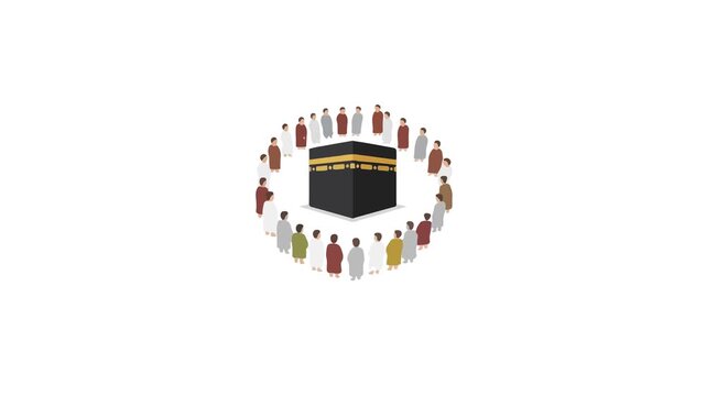 People Performing Tawaf Around the Kaaba
