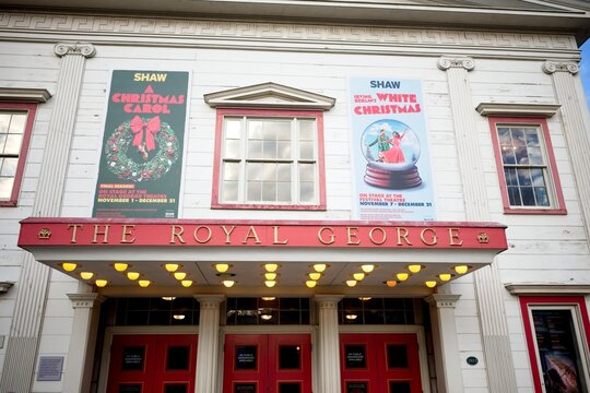 Niagara-on-the-Lake Canada - 18 December 2025 - The Royal George Theatre on Queen St in downtown Niagara