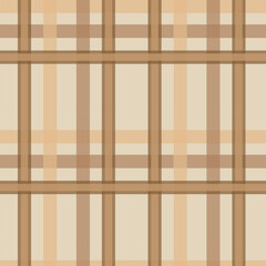 Warm beige and brown plaid pattern with soft pastel hues