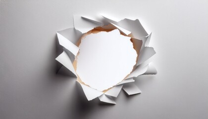 White Paper With A Hole In The Middle