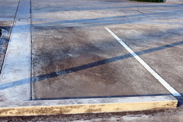 parking lot on the road