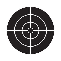 Target symbol with crosshairs, indicating aim and precision