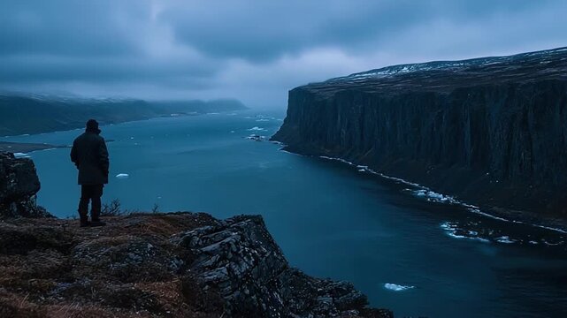 kap farvel, greenland, arctic cliffs video