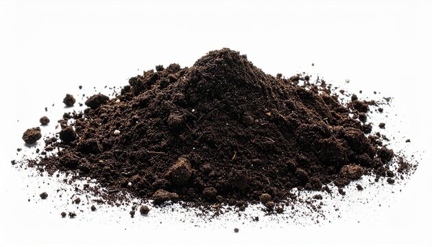 Pile of dark and light soil types side by side