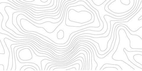 Grey and white topographic contour map background with smooth elevation line patterns © RoyhanaFatema