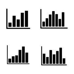 Graph icon vector illustration isolated on transparent background