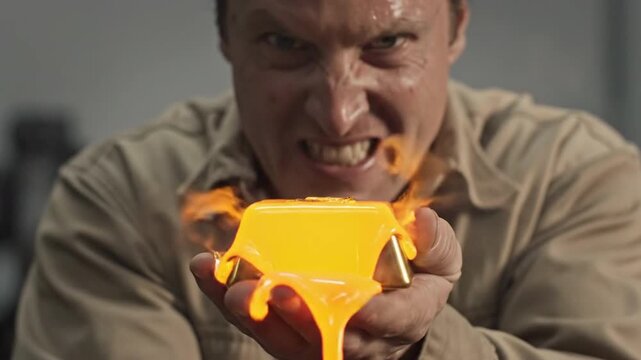 Man Melts Gold With His Mind