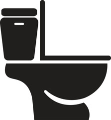 A black and white image of a toilet