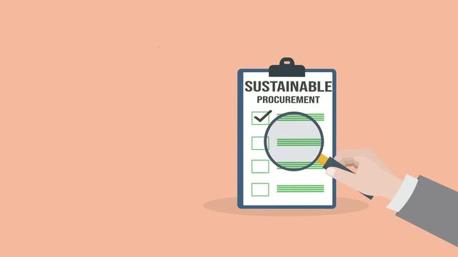 Sustainable procurement concept. ESG concept