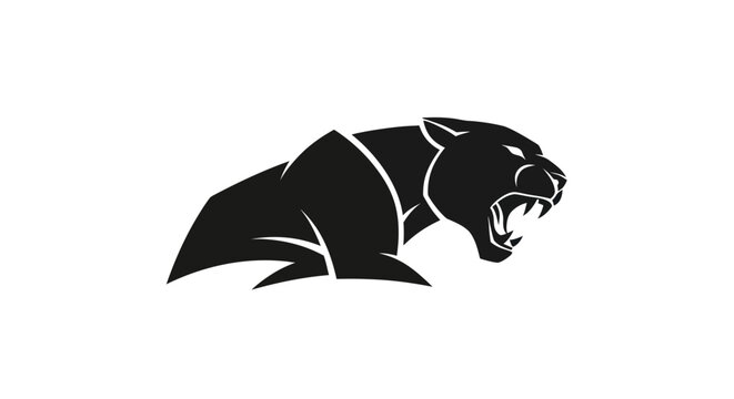 Black panther silhouette design