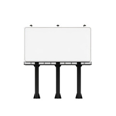 Obraz premium Minimalist billboard design isolated on transparent background