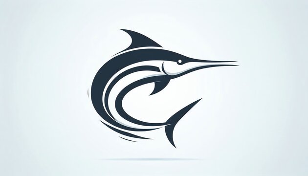 vector image of a fish marline