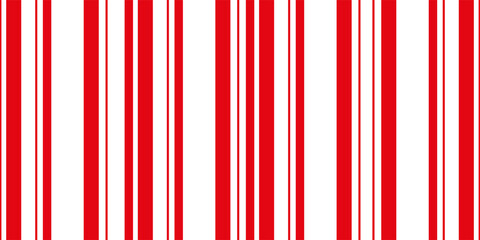 Red  and white sloping strips of different thicknesses. Vector illustration
