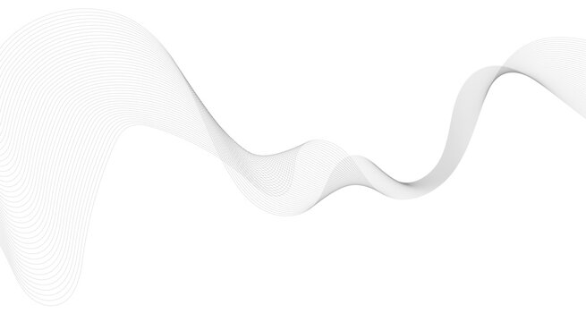 Abstract wave element for design. Digital frequency track equalizer. Stylized line art background. Vector illustration.