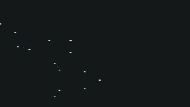 Dark Circle of Dots Forming in Quiet Night Sky