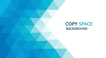 A modern geometric pattern in shades of blue evokes calmness and professionalism, ideal for corporate branding.