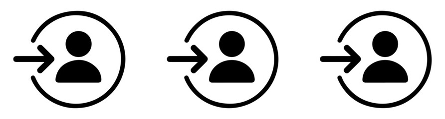 login authorize user account vector icons