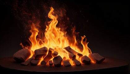 Illustration Of A Burning Fire