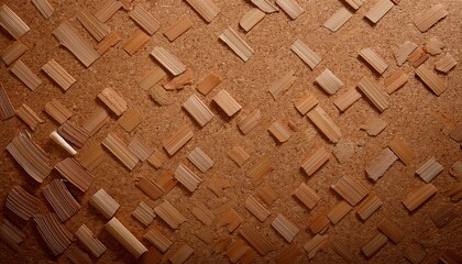 Brown Paper Textured Cork Wood Background